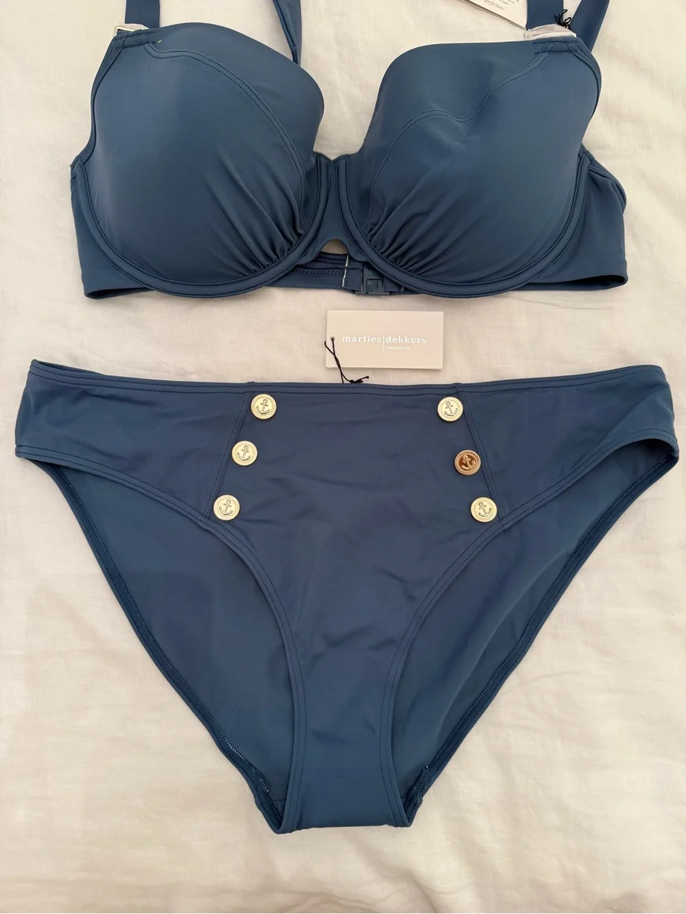 Marlies Dekkers Swimwear Air Force Blue Bikini Set